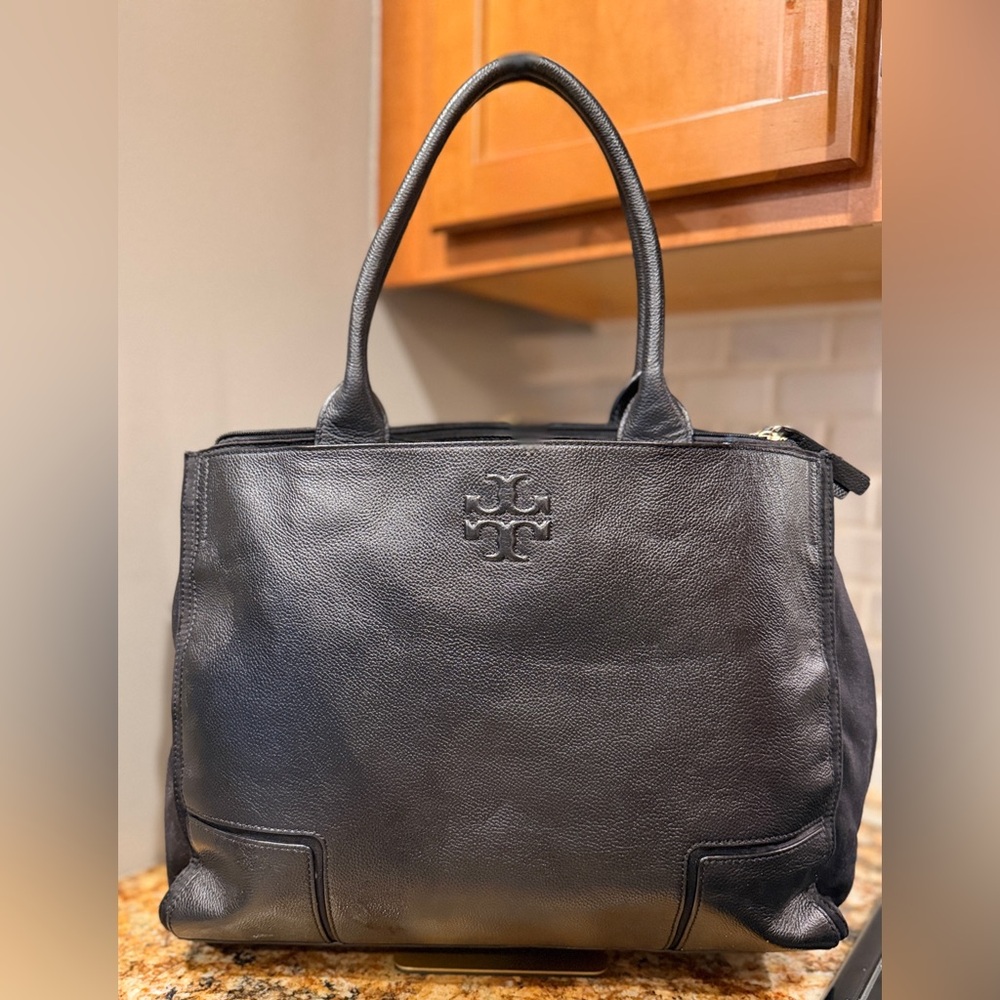 Tory Burch Leather Tote - Picture 5 of 11